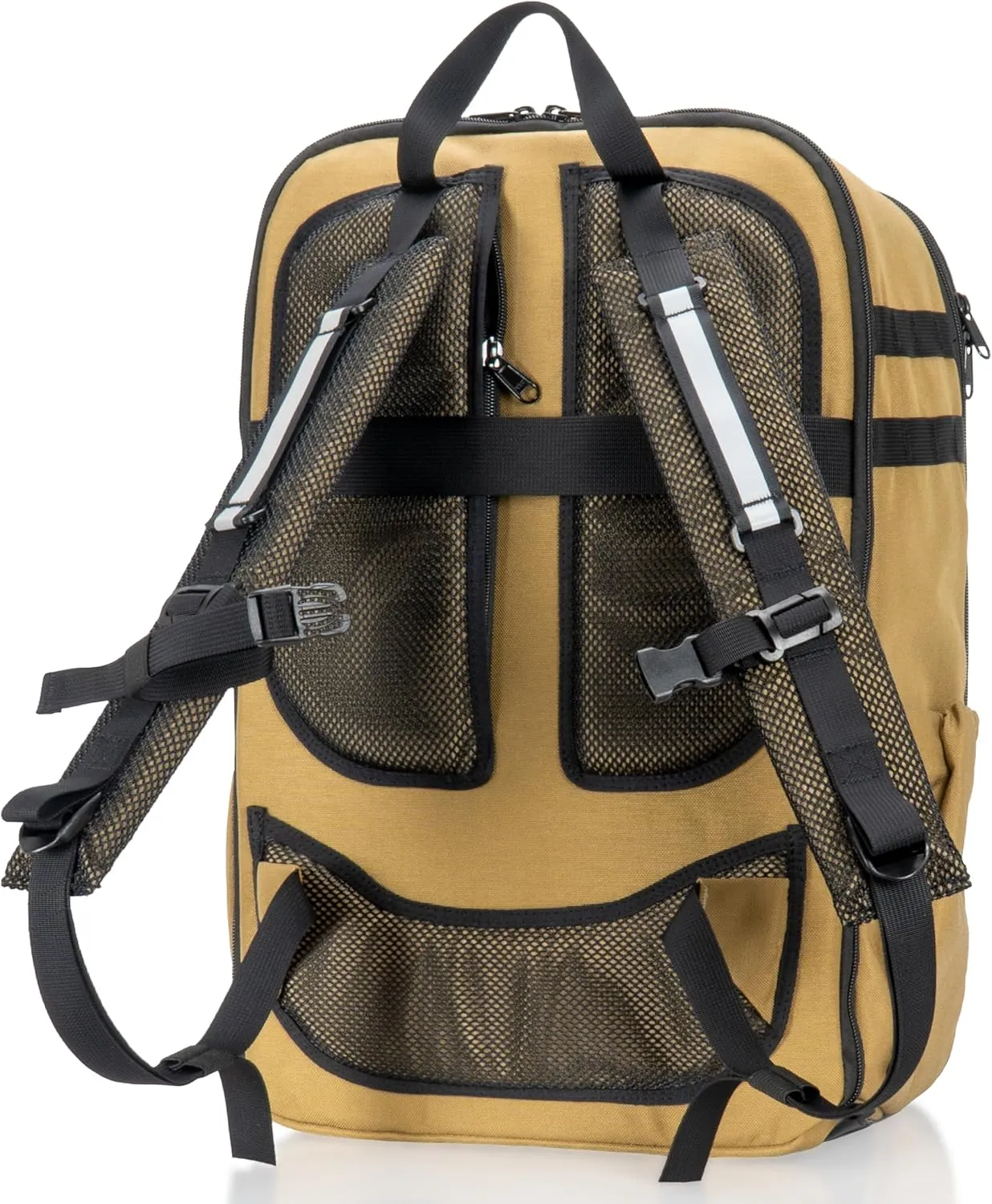 ~ Versa Carry On ~ Military Grade Backpack with Signal-Blocking Faraday Sleeve for Laptops and Mid-Size Electronics ~ 1000D Nylon ~ Coyote Brown