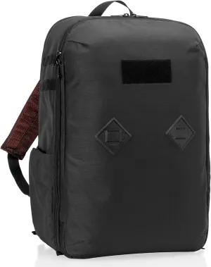 ~ Versa Carry On ~ Military Grade Backpack with Signal-Blocking Faraday Sleeve for Laptops and Mid-Size Electronics ~ 1680D Ballistic ~ Black