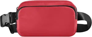 Alizarin Crimson Waterproof Fanny Packs Women Hip Bag Belt Purse Hiking Cross Body Waist Purse