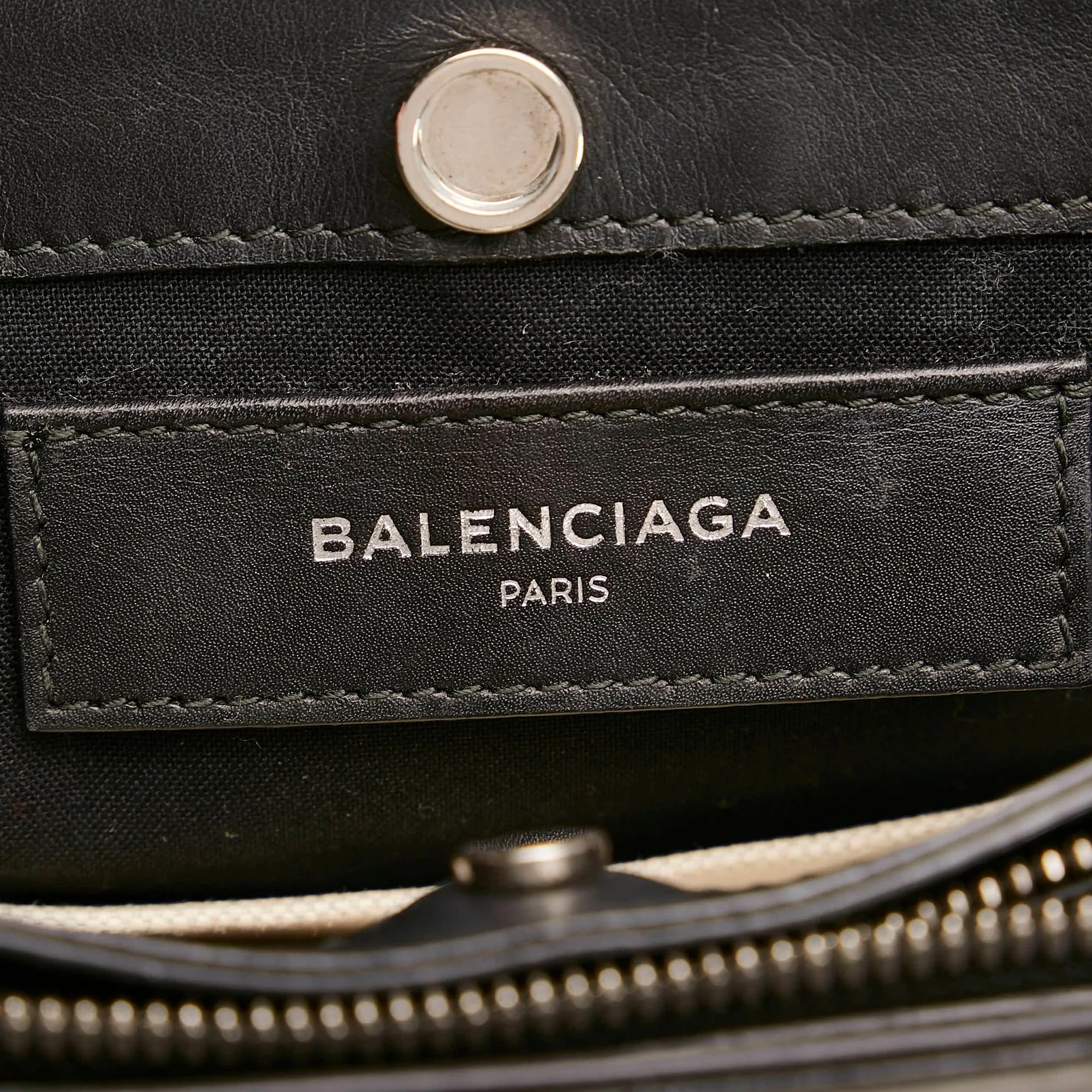 Balenciaga Navy Pochette S Canvas Crossbody Bag