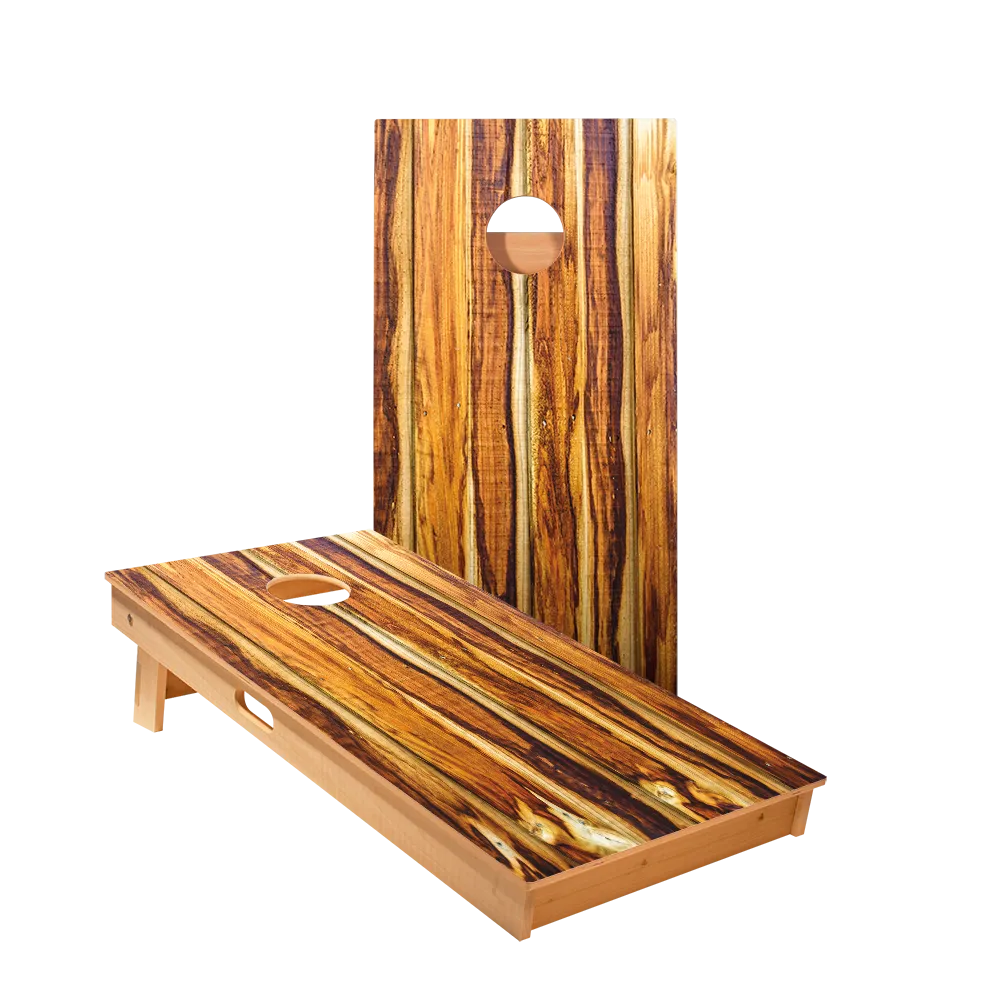 Burnt Wood Star Cornhole Boards