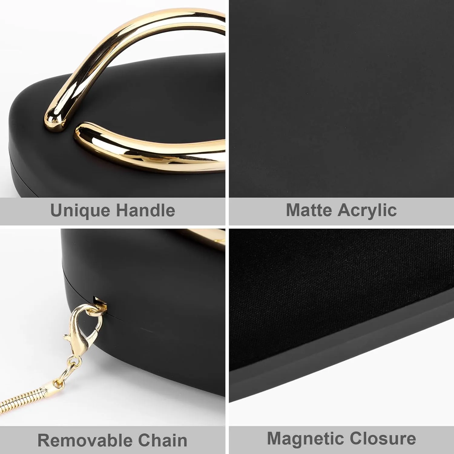 Clutch Purse for Women Gold Metal Closure Burgundy Red Clutch Evening Bag Chain Crossbody Purse