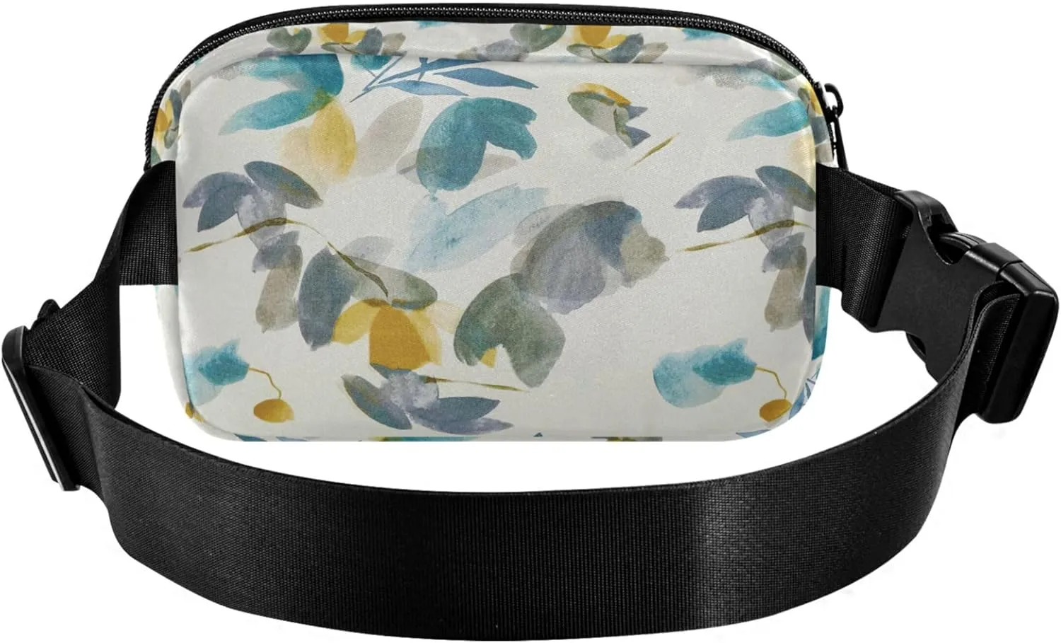 Custom Flower Abstract Floral Women Fanny Pack Hiking Hip Pack Belt Bag Waterproof Travel Waist Pouch