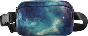 Fanny Pack Colorful Galaxy Space Hip Bag Belt Bag for Women Man Fashion Waist Pack Water-repellent Crossbody Bag for Halloween Costumes Running Hiking Jogging Travel Sport