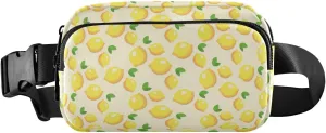 Fanny Pack Lemons Seamless Pattern Hip Bag Belt Bag for Women Man Fashion Waist Pack Water-repellent Crossbody Bag for Halloween Costumes Running Hiking Jogging Travel Sport