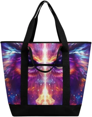 Fashionable Commuter Tote Bag Large Insulated Work Handbag
