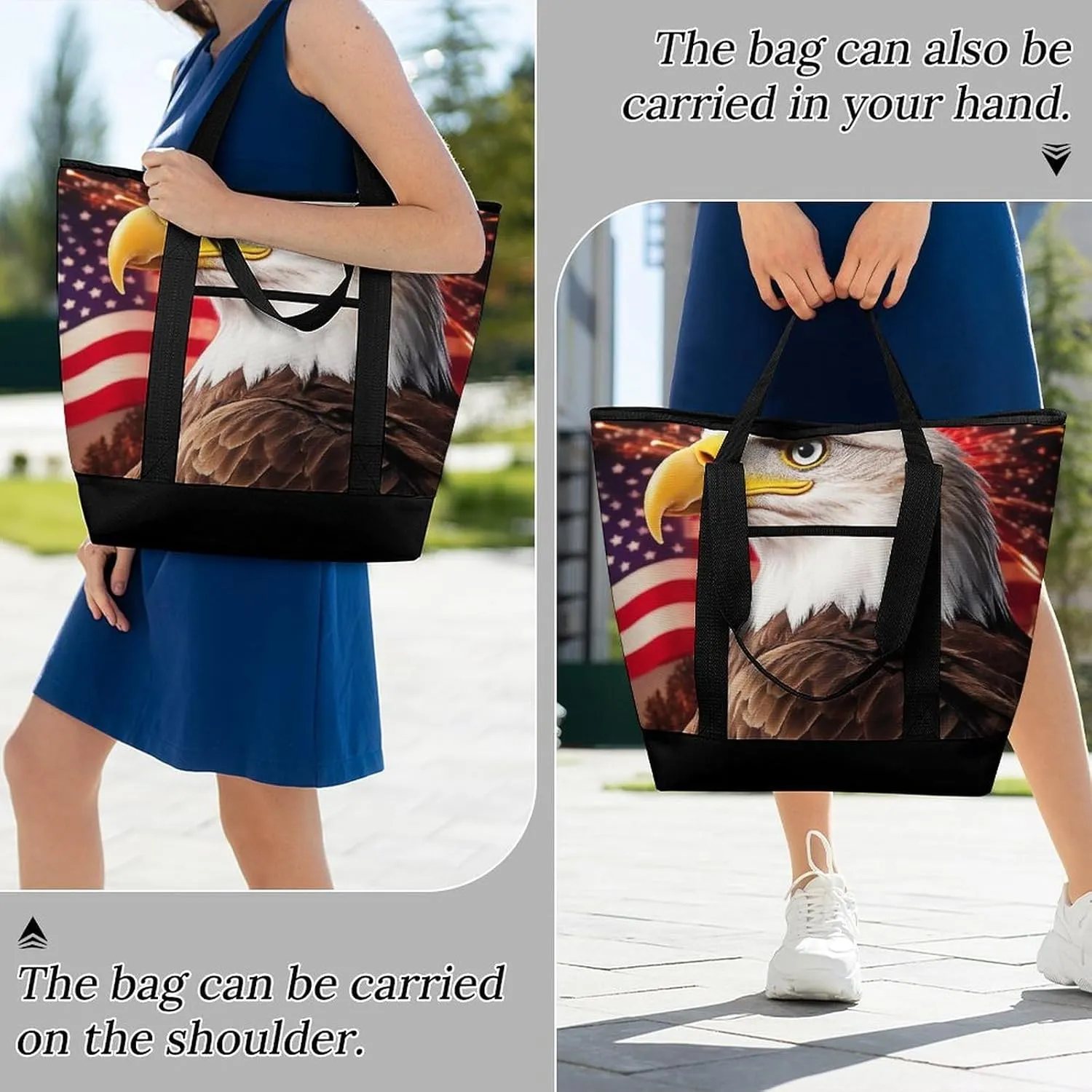 Fashionable Commuter Tote Bag Large Insulated Work Handbag