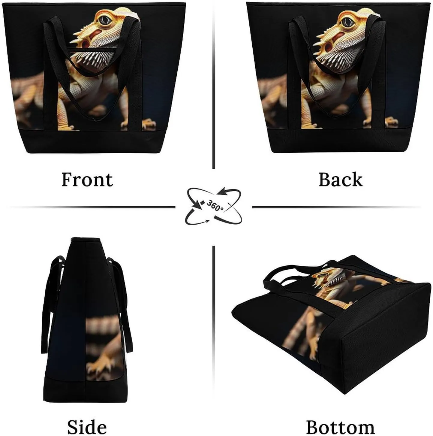 Fashionable Commuter Tote Bag Large Insulated Work Handbag
