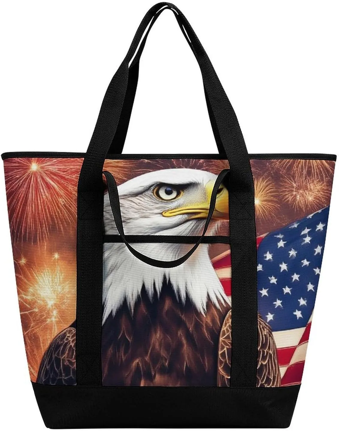 Fashionable Commuter Tote Bag Large Insulated Work Handbag