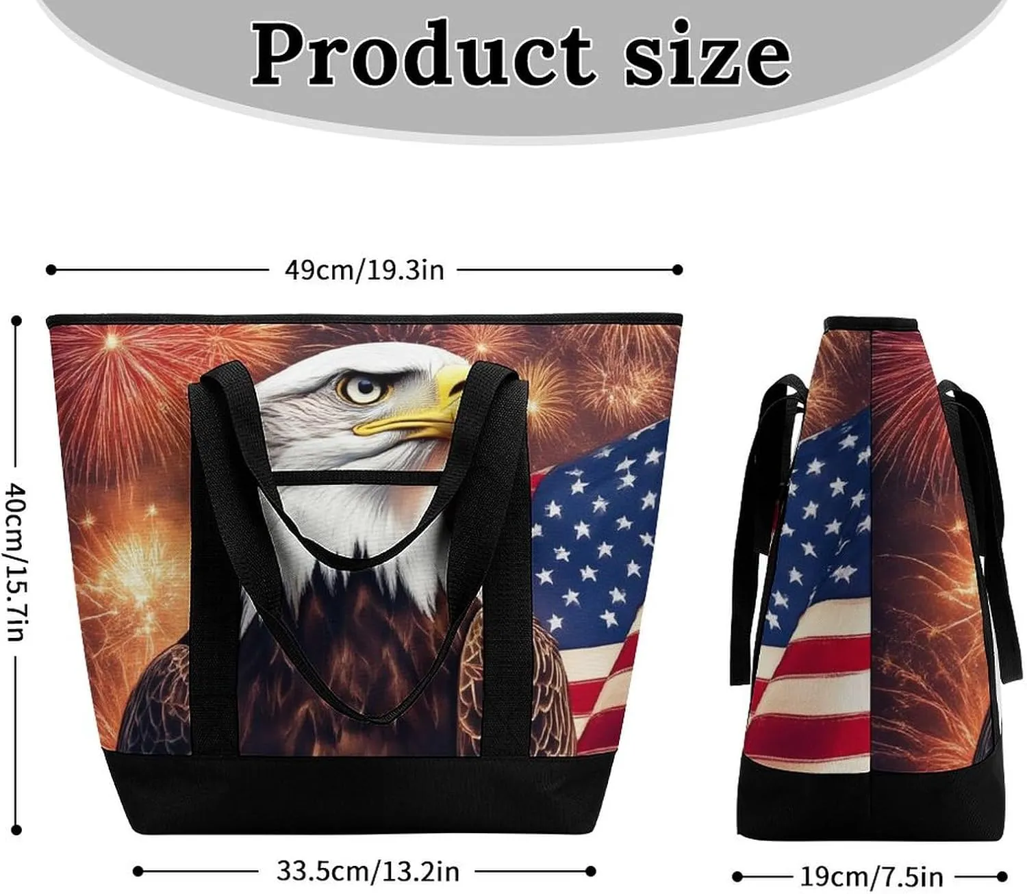 Fashionable Commuter Tote Bag Large Insulated Work Handbag