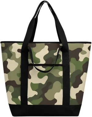 Fashionable Commuter Tote Bag Large Insulated Work Handbag