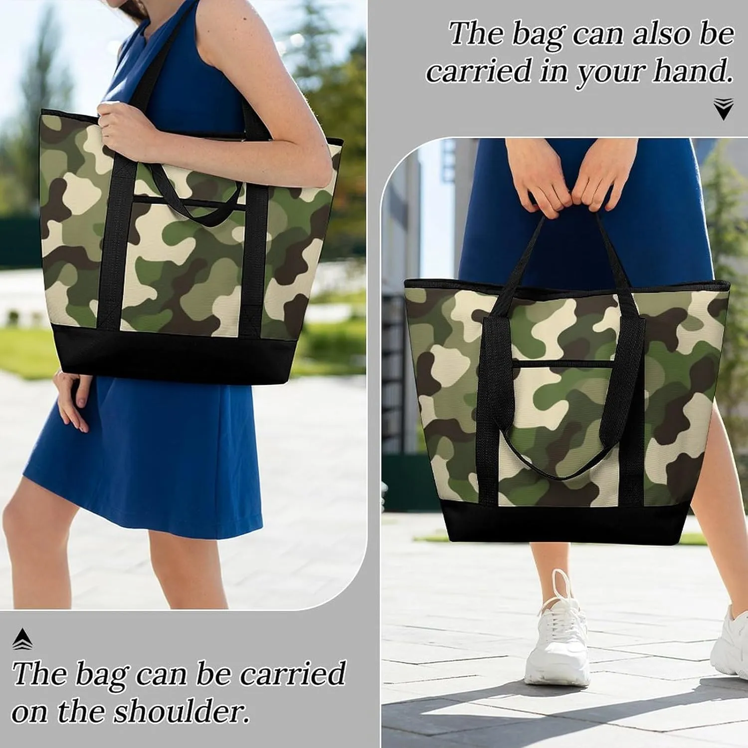 Fashionable Commuter Tote Bag Large Insulated Work Handbag