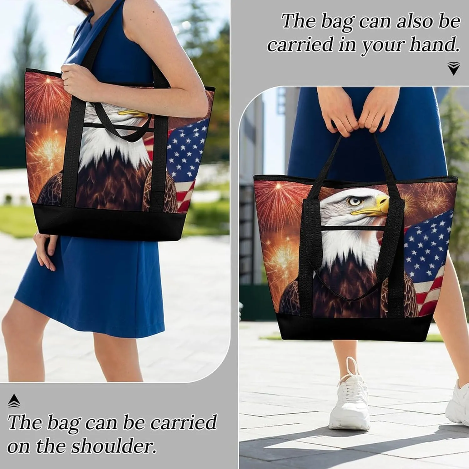 Fashionable Commuter Tote Bag Large Insulated Work Handbag