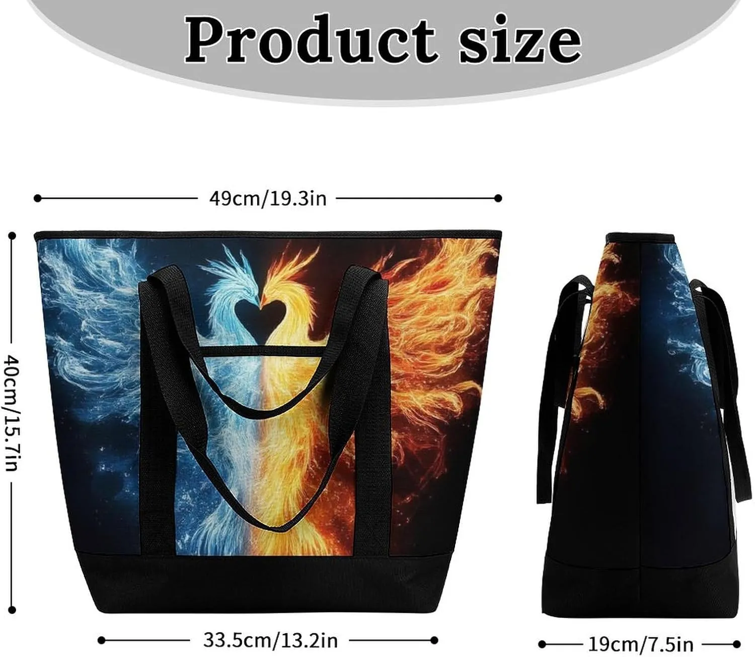 Fashionable Large Thermal Tote Bag Insulated Work/Commute Bag For Women & Men