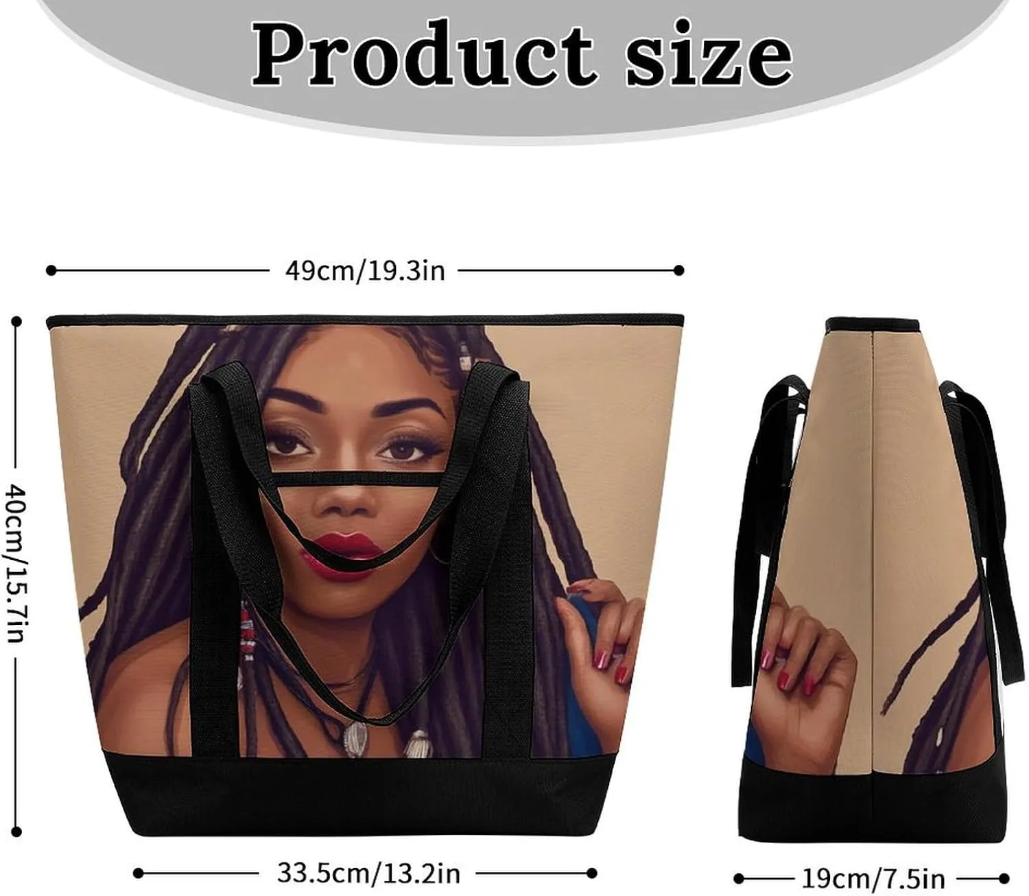 Fashionable Large Thermal Tote Bag Insulated Work/Commute Bag For Women & Men