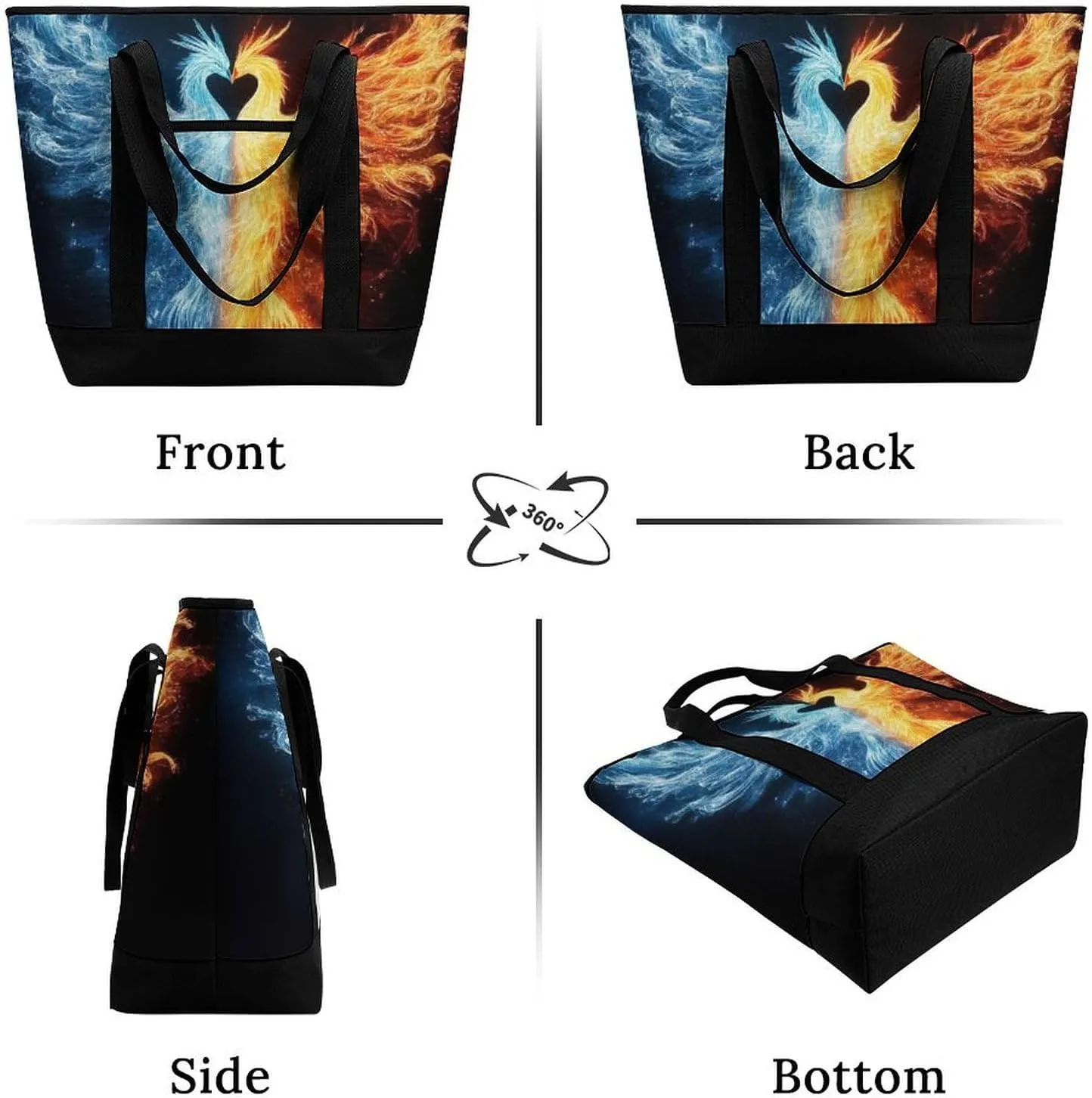 Fashionable Large Thermal Tote Bag Insulated Work/Commute Bag For Women & Men