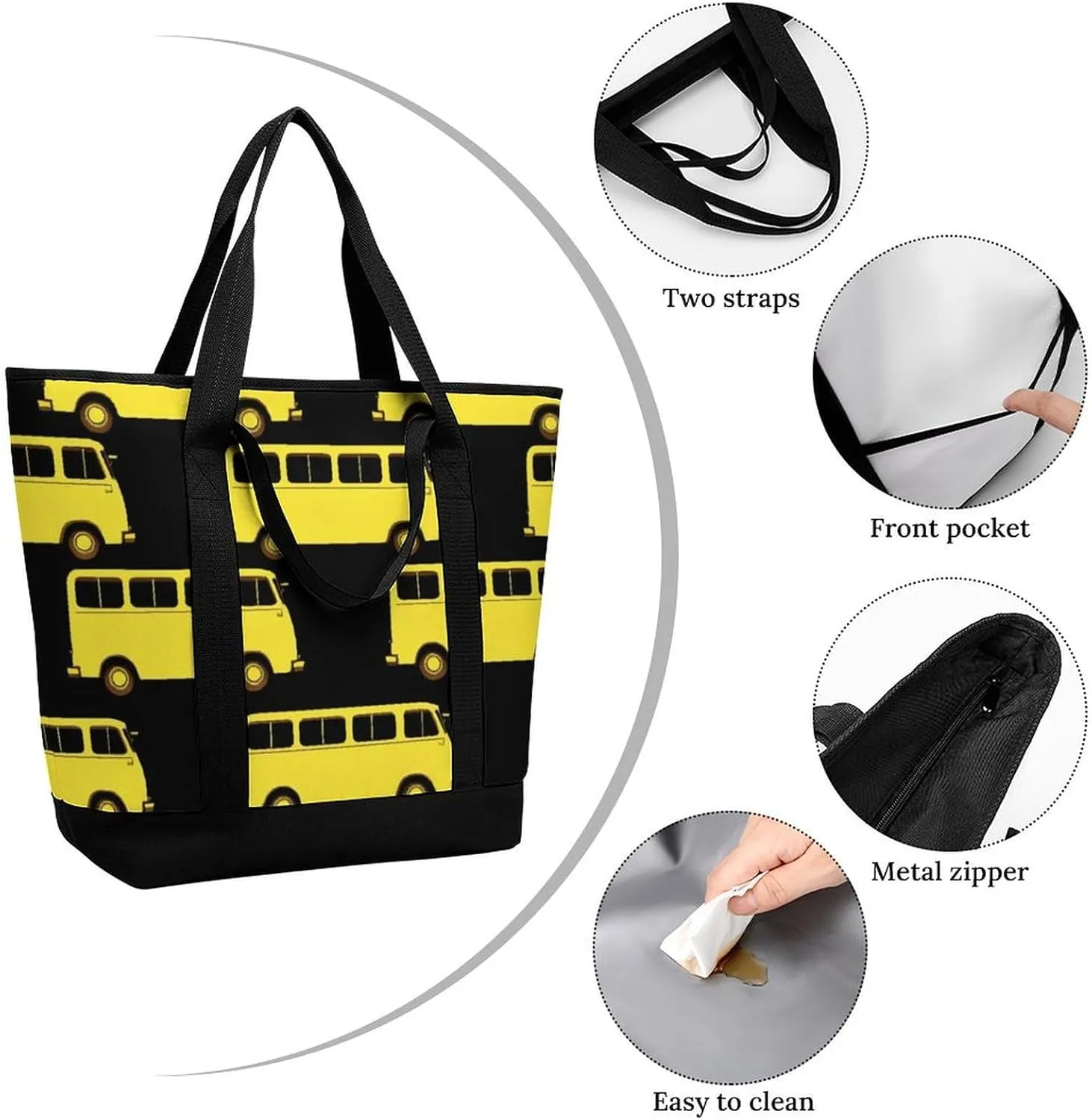 Fashionable Large Thermal Tote Bag Insulated Work/Commute Bag For Women & Men