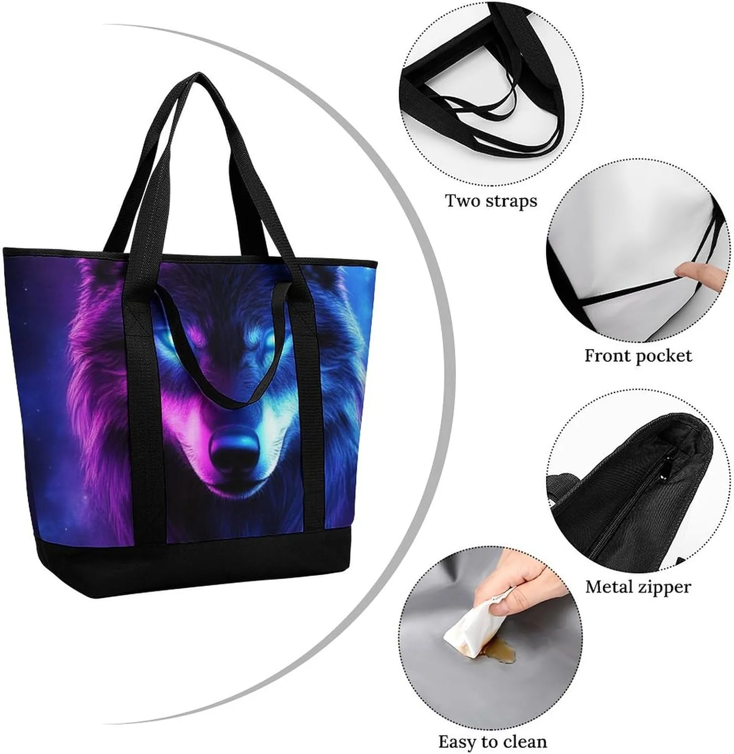 Fashionable Large Thermal Tote Bag Insulated Work/Commute Bag For Women & Men