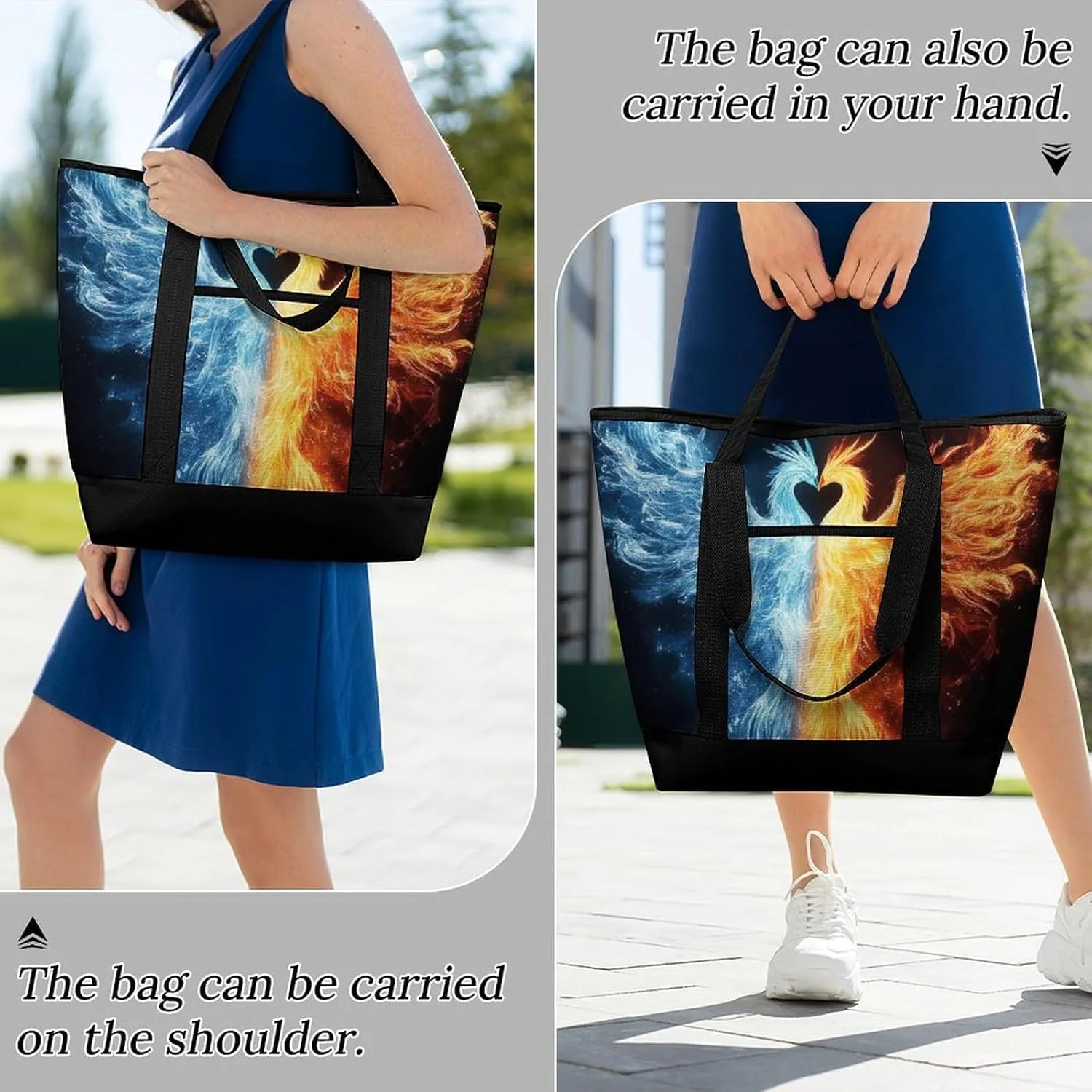 Fashionable Large Thermal Tote Bag Insulated Work/Commute Bag For Women & Men