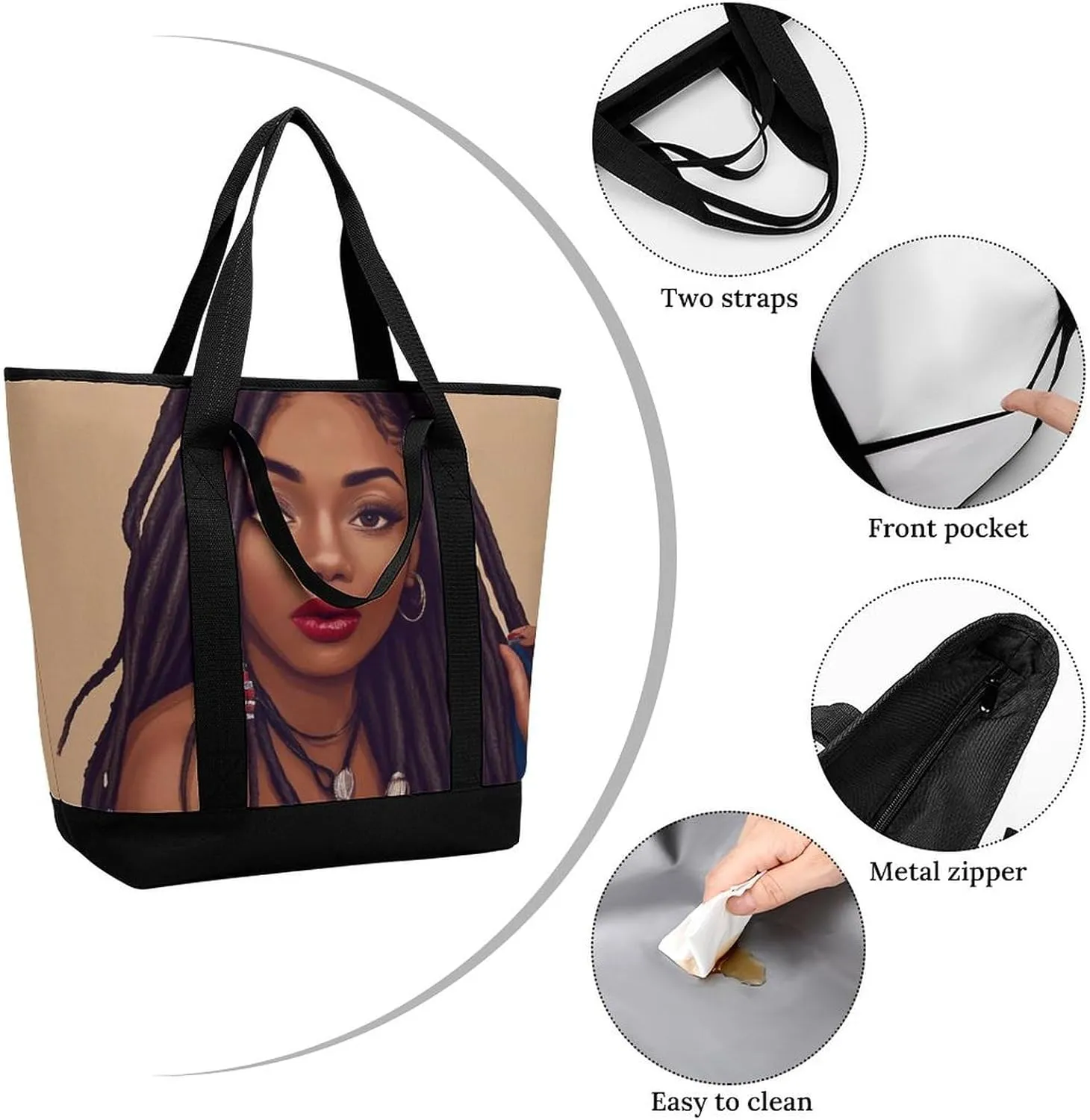 Fashionable Large Thermal Tote Bag Insulated Work/Commute Bag For Women & Men