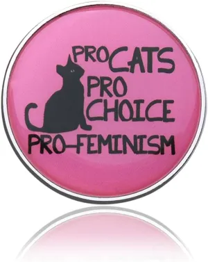 Feminism Enamel Pin for Backpack Bag Pins Cat Lover Gifts for Women Funny Feminist Gifts Unique Black Cat Lapel Pins for Clothes Hat Accessories for Womens Rights Pins Christmas Gifts for Cat Ladies