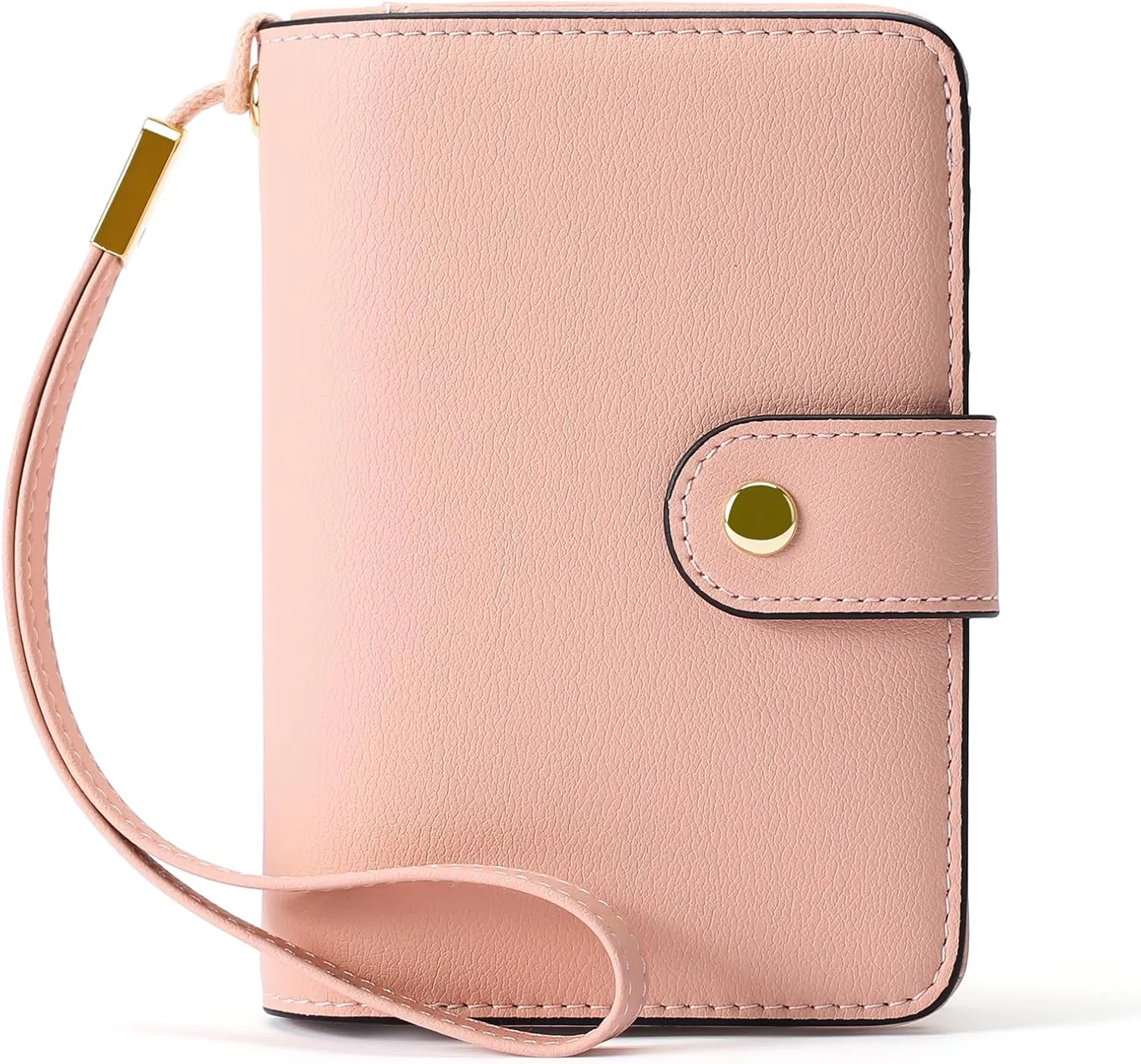 GAEKEAO Small Wallet for Women RFID Blocking Leather Wristlet Purse Bifold Ladies Wallet Credit Card Holder with ID Window