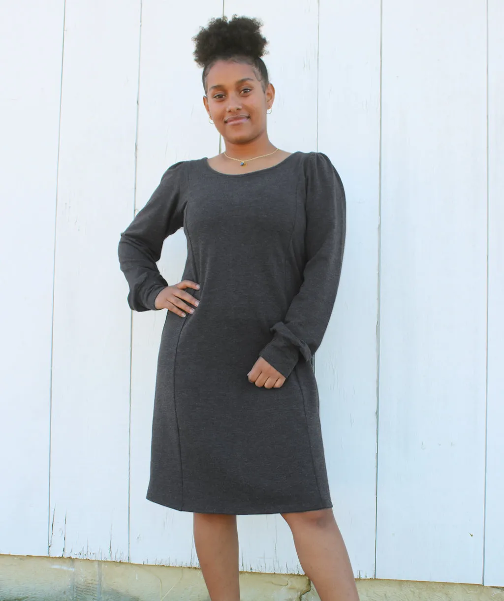 GETAWAY dress in Charcoal