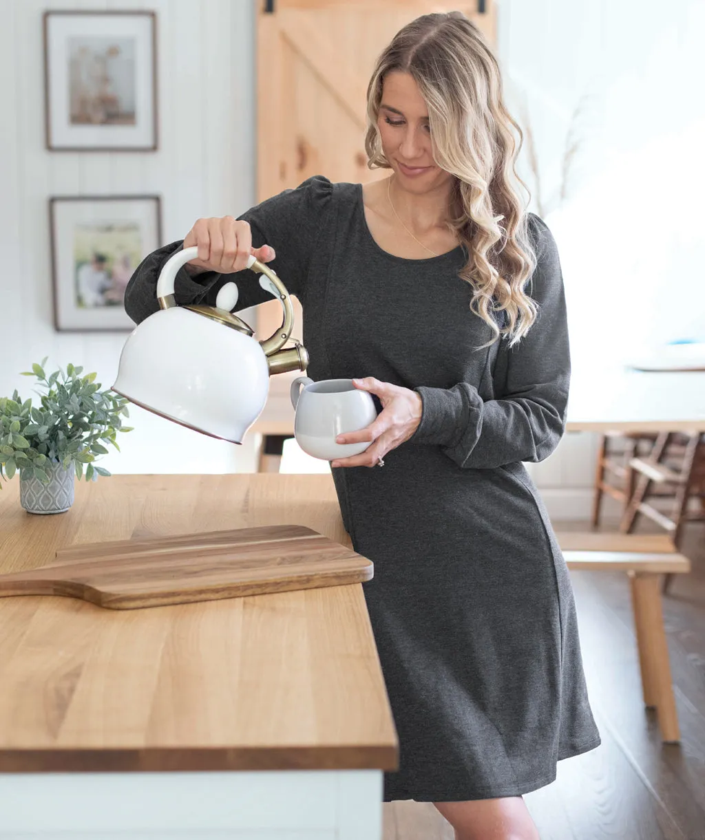 GETAWAY dress in Charcoal