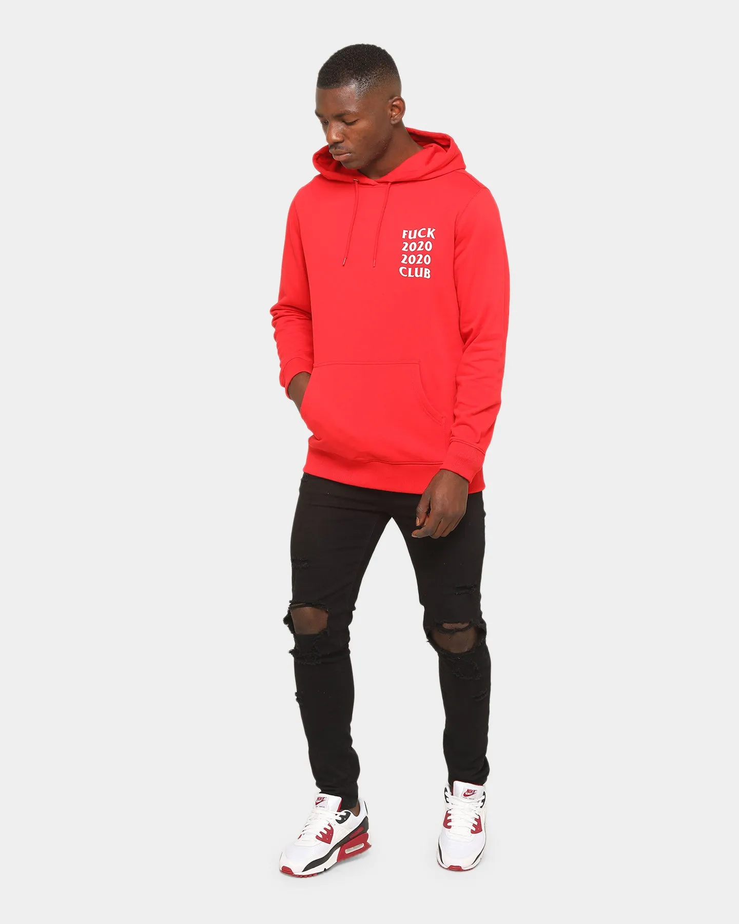 Goat Crew F*CK 2020 LS Hoodie Red
