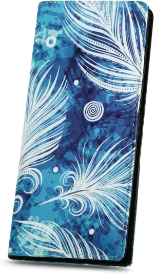 HUA ANGEL Bifold Wallets, Slim Long Wallet for Women RFID Blocking Ultra Thin Credit Card Holder Ladies Clutch Purse Billfold