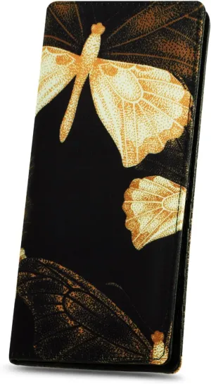 HUA ANGEL Bifold Wallets, Slim Long Wallet for Women RFID Blocking Ultra Thin Credit Card Holder Ladies Clutch Purse Billfold
