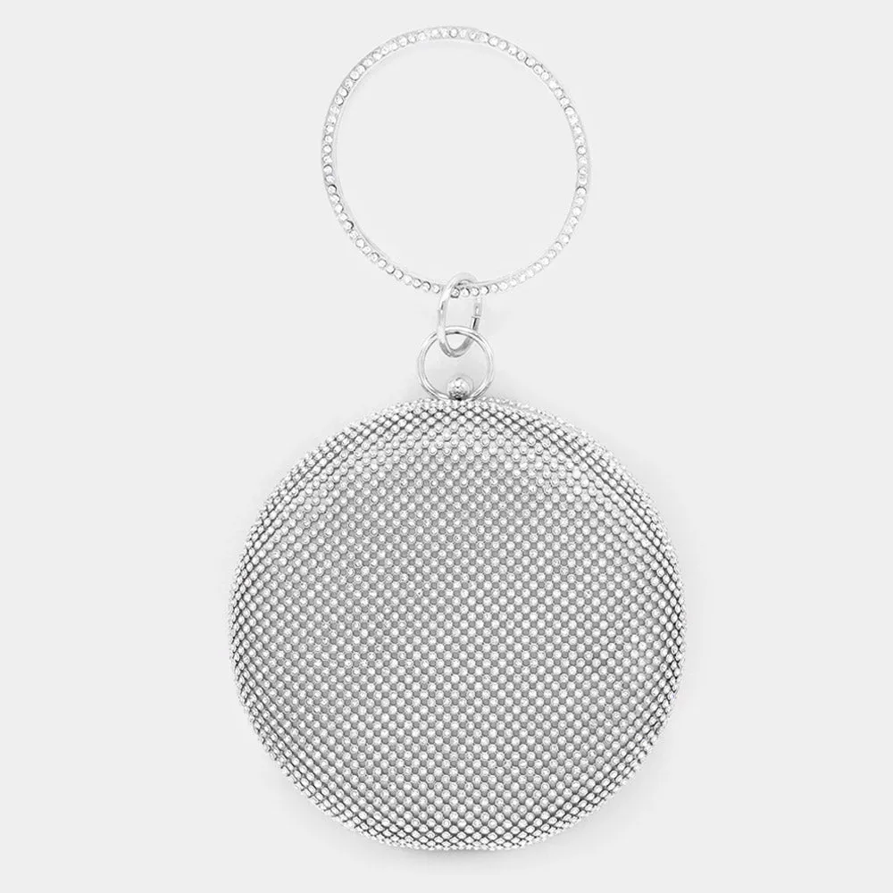 iLLASPARKZ Bling Round Evening Tote / Crossbody Bag