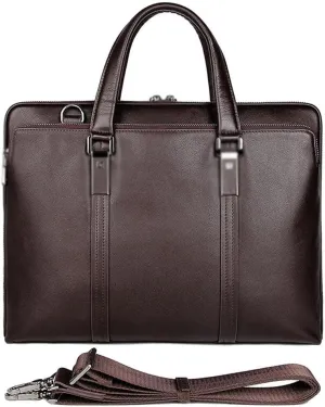 JSEIAJB Business genuine leather men's top layer cowhide single shoulder diagonal cross bag computer case file briefcase