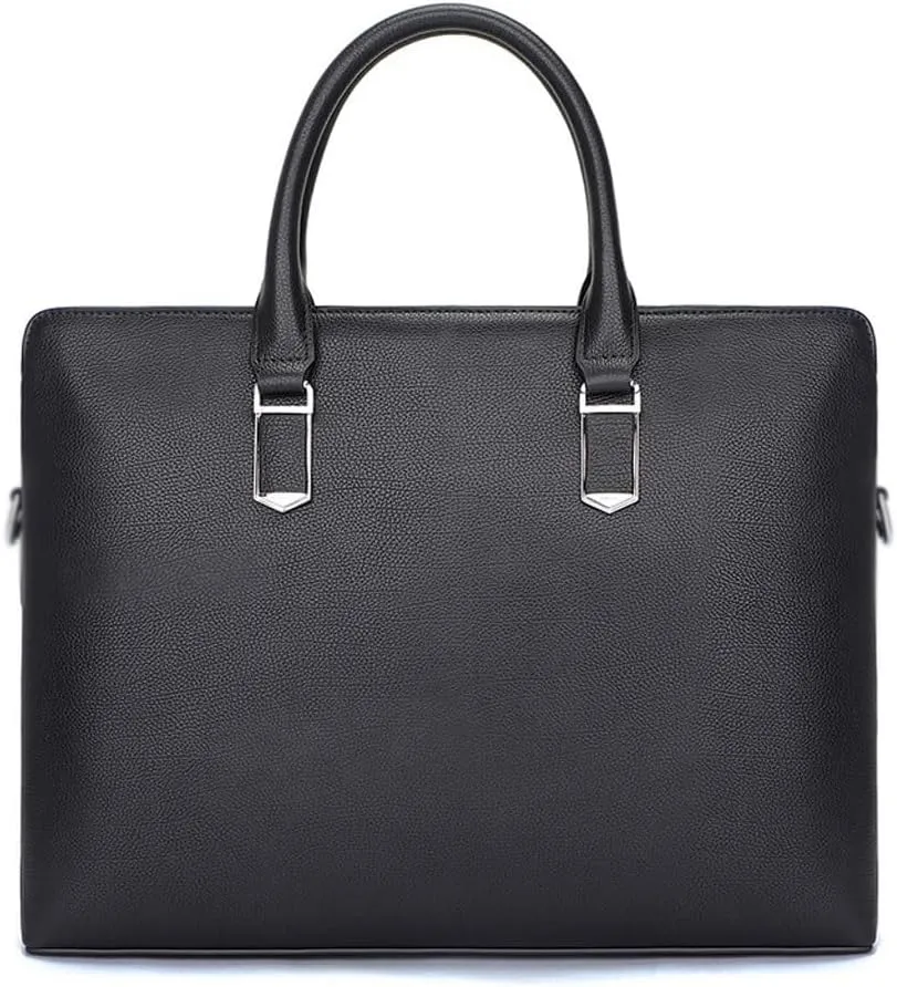 JSEIAJB Men's Briefcase Wholesale Genuine Leather Business Bag Handbag Temperament Large Capacity Men's Bag