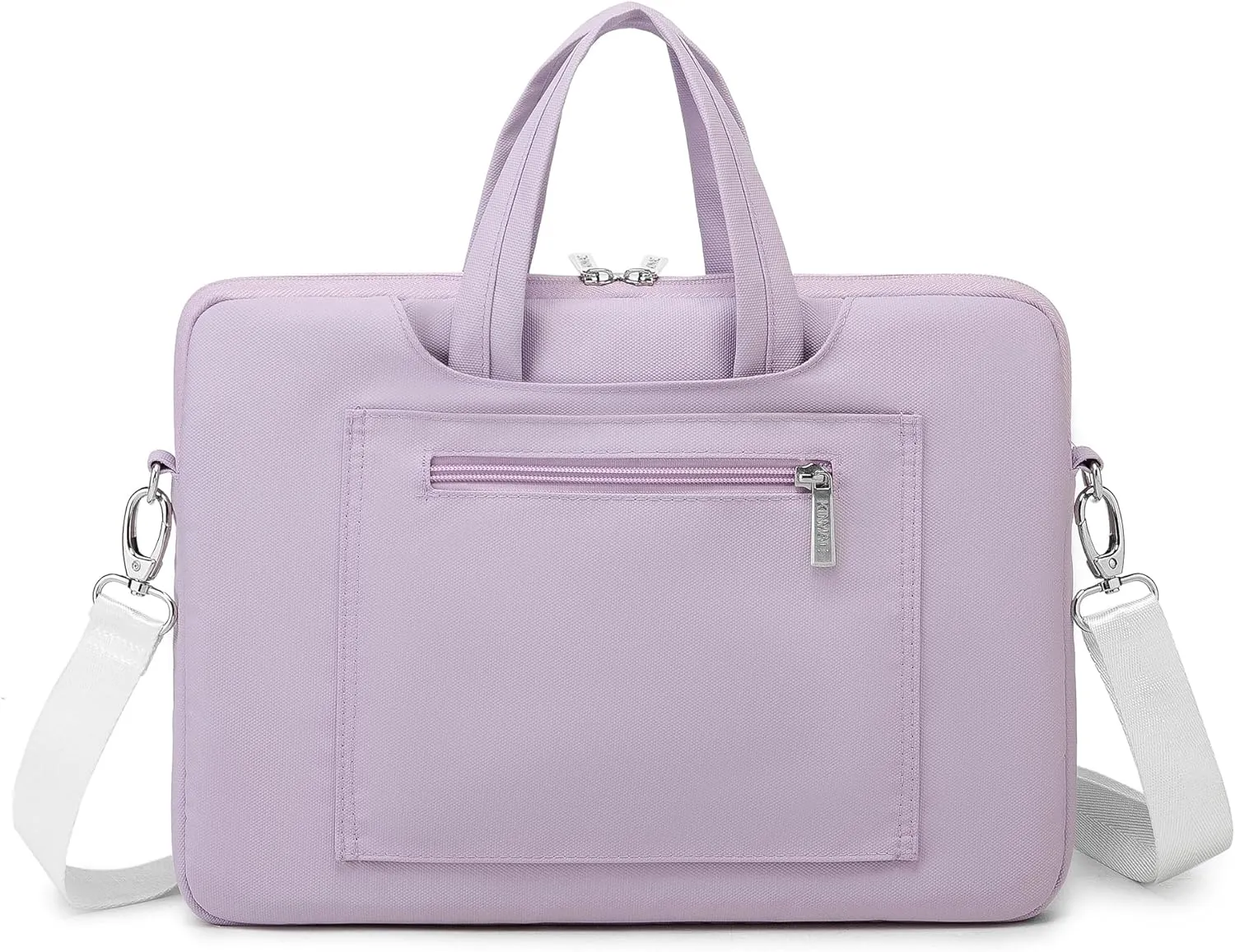 Kinmac 360 Protective Laptop Shoulder Messenger Sleeve Briefcase case Bag For MacBook Air 15 inch,MacBook Pro 16 inch and 15 inch-15.6 inch Laptop (Purple Embroider)