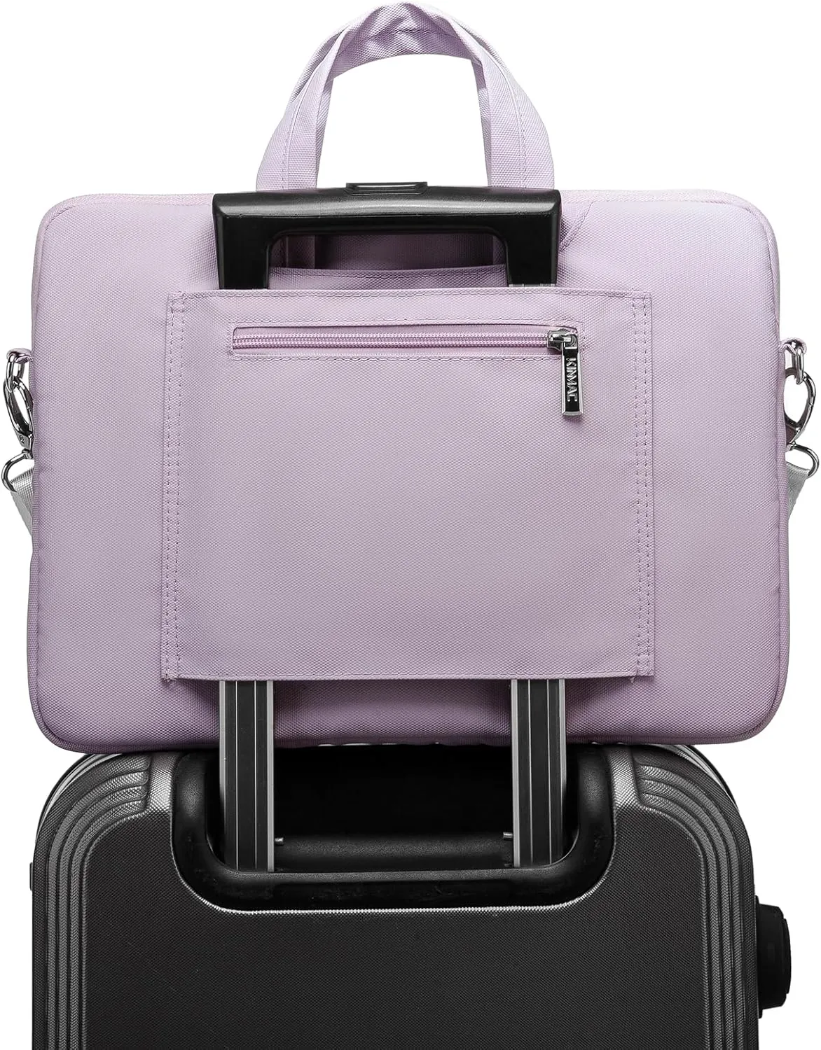 Kinmac 360 Protective Laptop Shoulder Messenger Sleeve Briefcase case Bag For MacBook Air 15 inch,MacBook Pro 16 inch and 15 inch-15.6 inch Laptop (Purple Embroider)