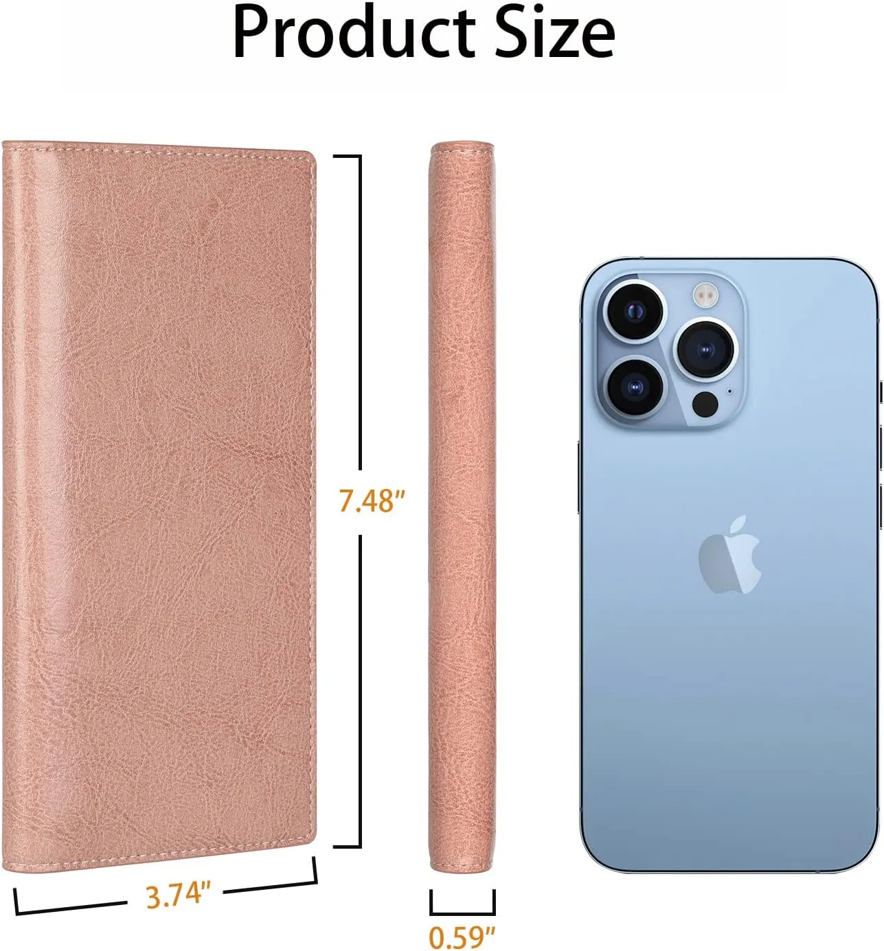 Lavemi Ultra Slim Thin Leather Women Wallet RFID Blocking Credit Card Holder Bifold Long Ladies Billfold