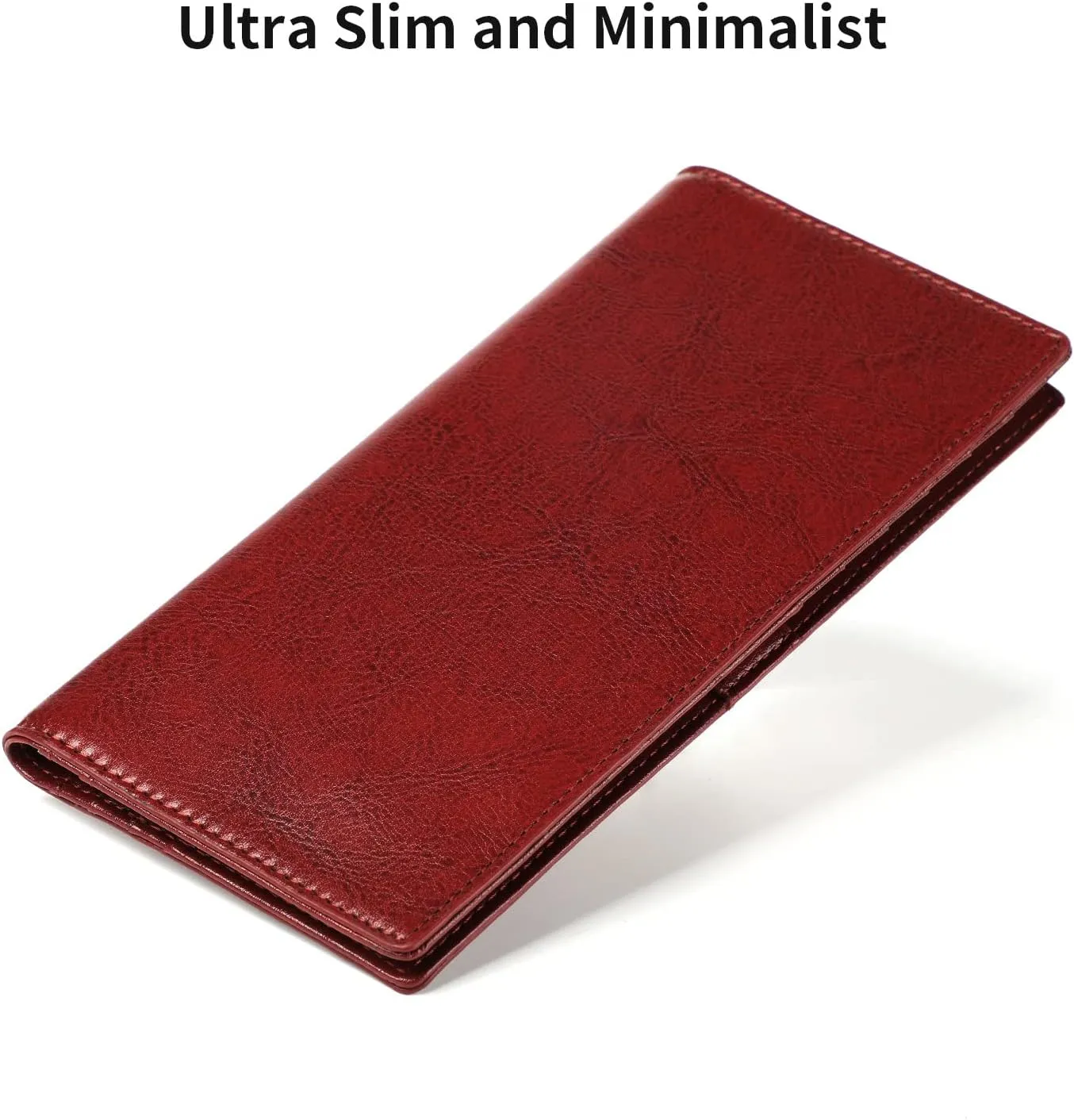 Lavemi Ultra Slim Thin Leather Women Wallet RFID Blocking Credit Card Holder Bifold Long Ladies Billfold