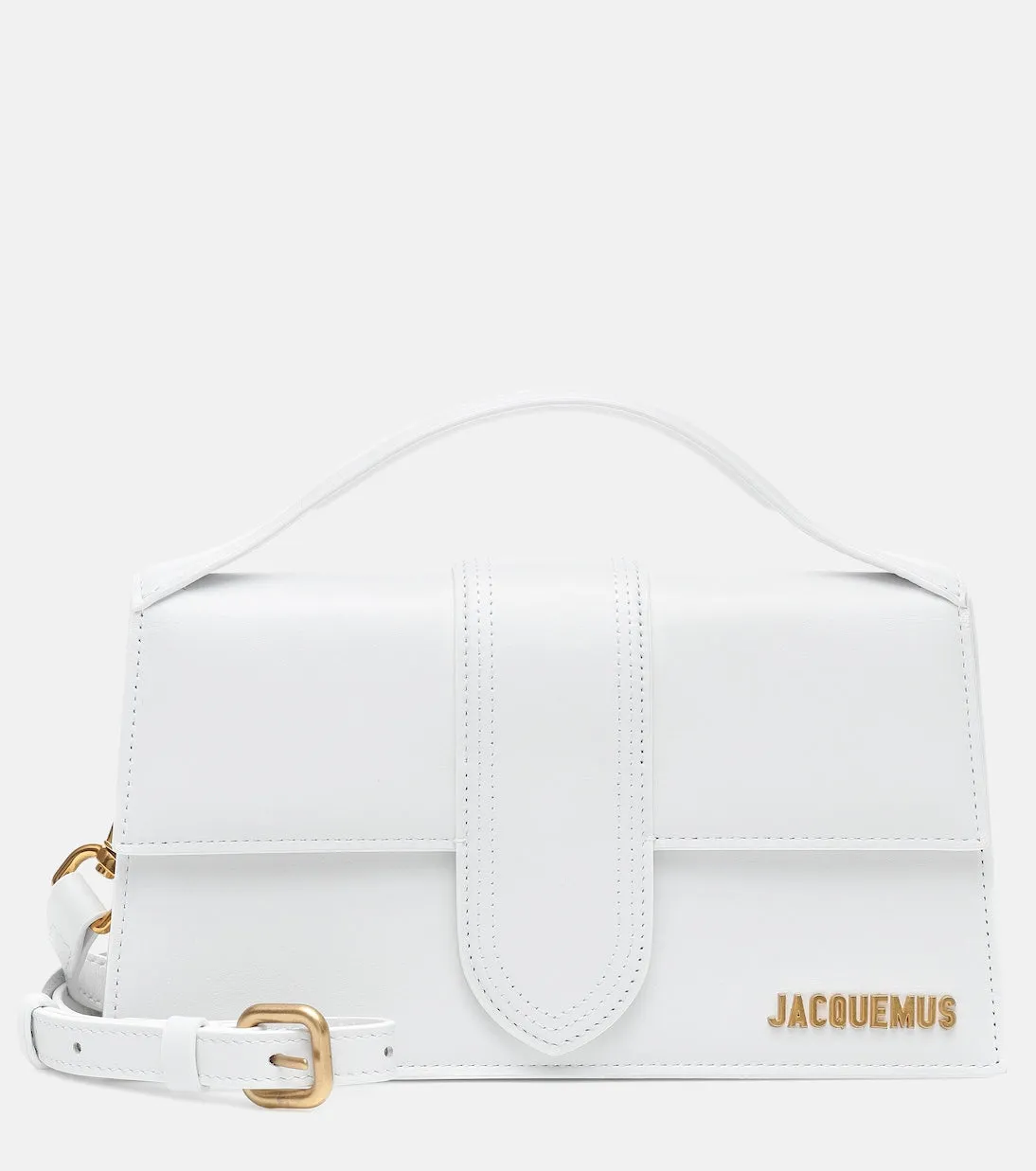 Le Grand Bambino Jacquemus leather bag, white