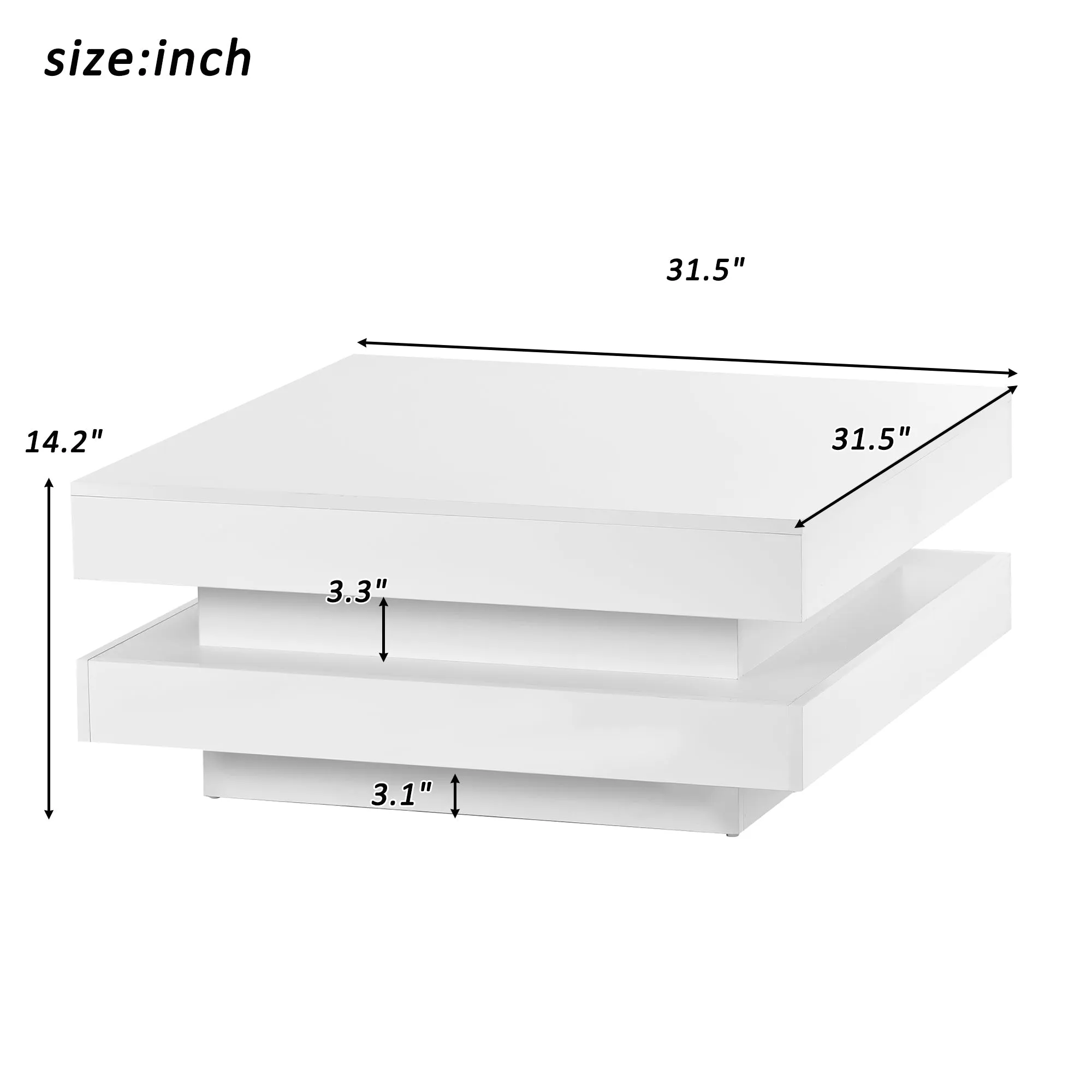 LED Minimalist Coffee Table