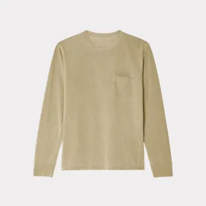 Long Sleeve Organic Recycle Pocket Tee (Cider)