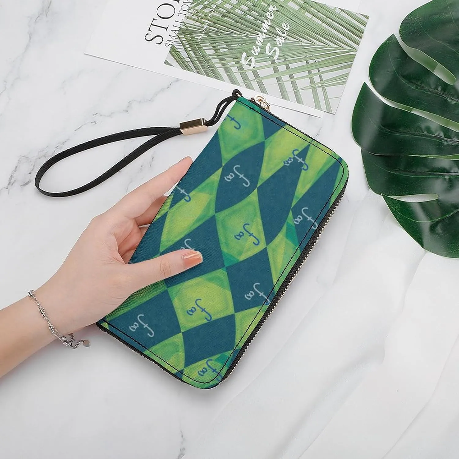Luxury Long Handbag - PU Leather Large Capacity Clutch Purse with Multiple Card Slots | Elegant Travel Wallet, Party Evening Bag, Gift Box Included (Multiple Colors)