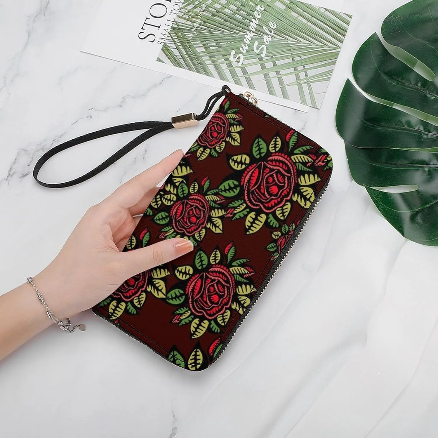 Luxury Long Handbag - PU Leather Large Capacity Clutch Purse with Multiple Card Slots | Elegant Travel Wallet, Party Evening Bag, Gift Box Included (Multiple Colors)