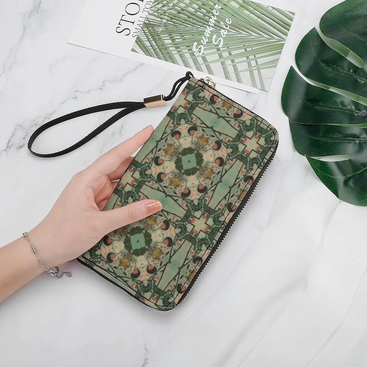 Luxury Long Handbag - PU Leather Large Capacity Clutch Purse with Multiple Card Slots | Elegant Travel Wallet, Party Evening Bag, Gift Box Included (Multiple Colors)