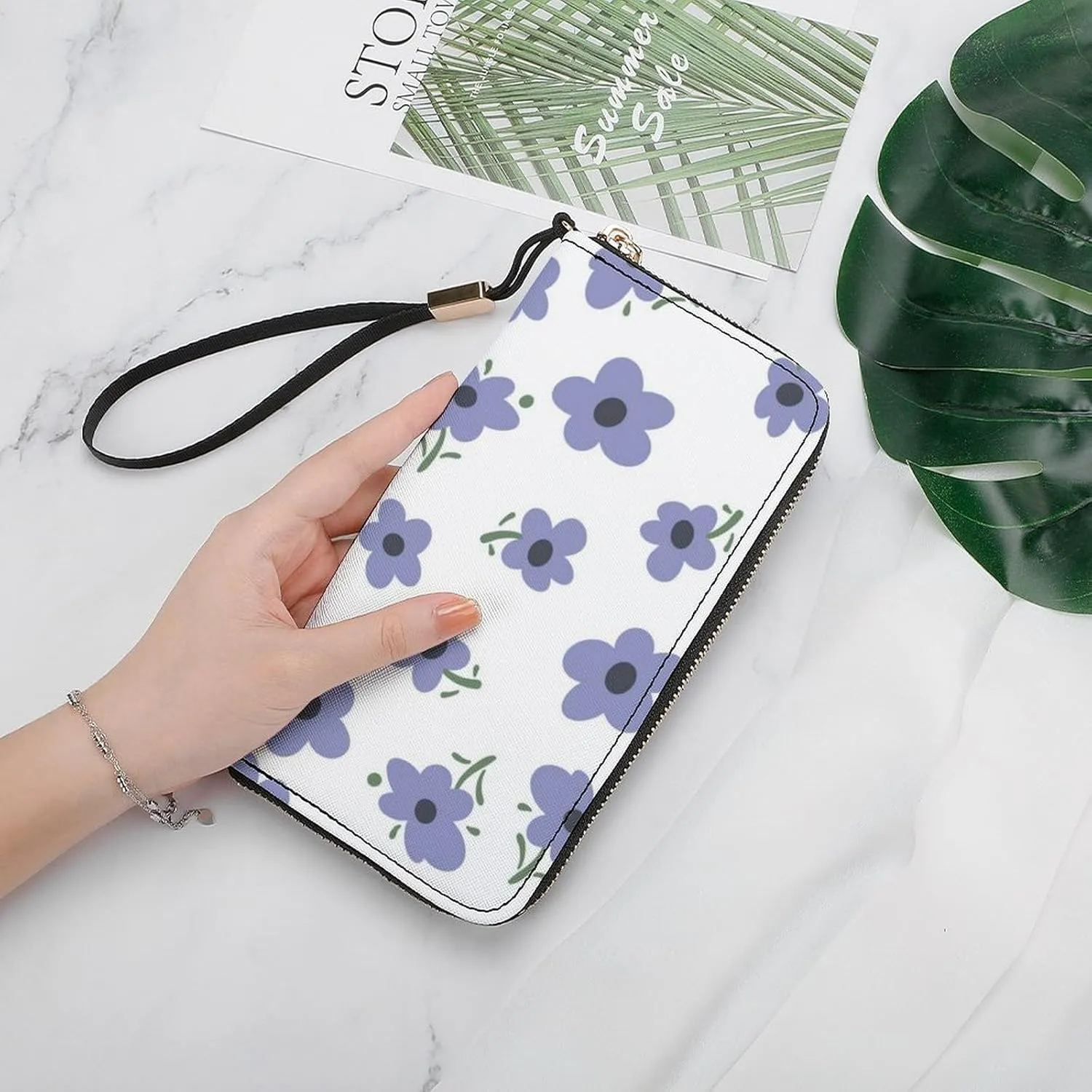 Luxury Long Handbag - PU Leather Large Capacity Clutch Purse with Multiple Card Slots | Elegant Travel Wallet, Party Evening Bag, Gift Box Included (Multiple Colors)