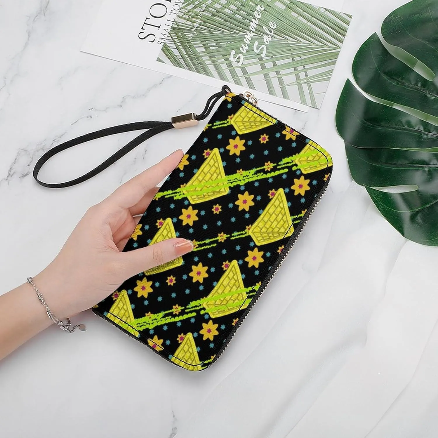 Luxury Long Handbag - PU Leather Large Capacity Clutch Purse with Multiple Card Slots | Elegant Travel Wallet, Party Evening Bag, Gift Box Included (Multiple Colors)
