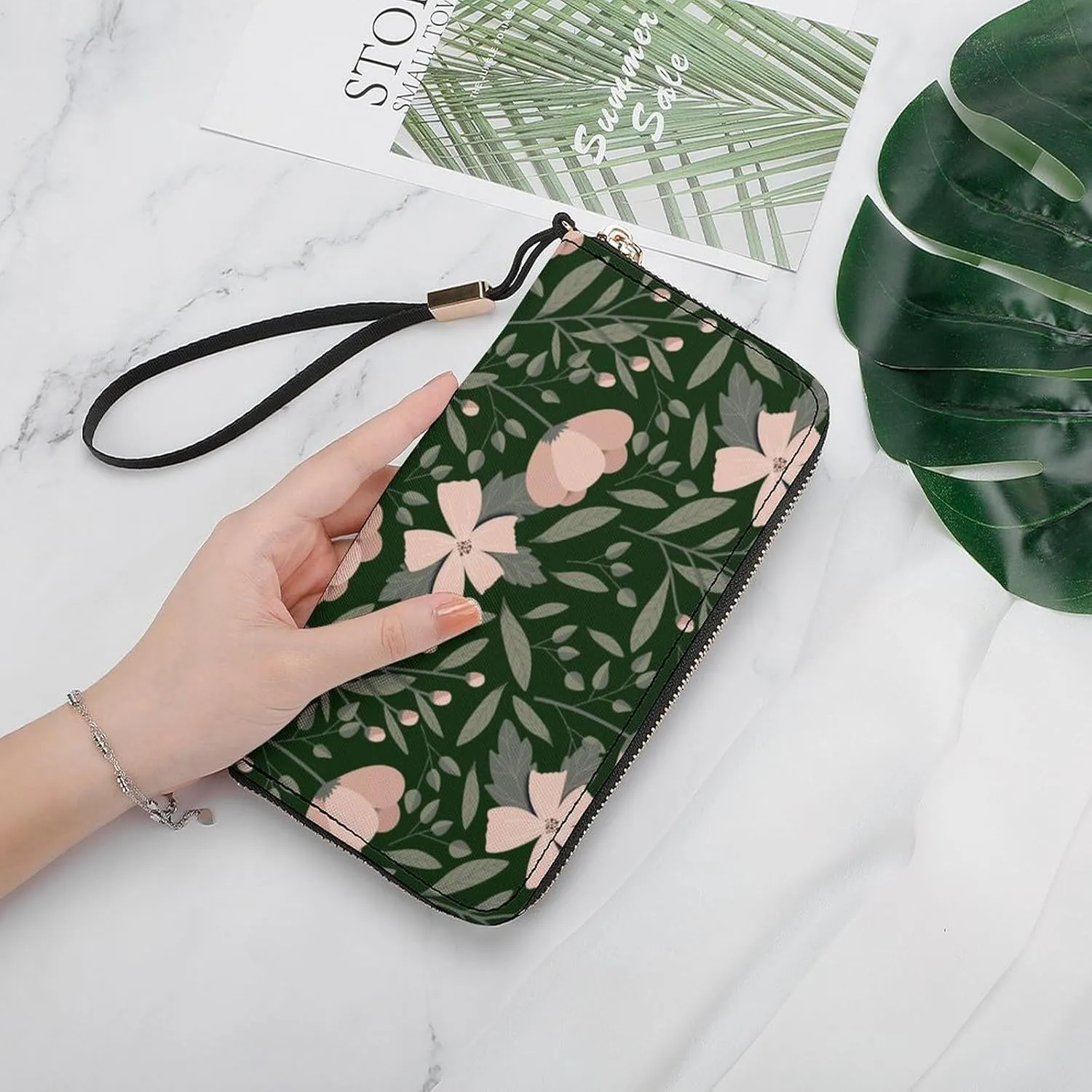 Luxury Long Handbag - PU Leather Large Capacity Clutch Purse with Multiple Card Slots | Elegant Travel Wallet, Party Evening Bag, Gift Box Included (Multiple Colors)
