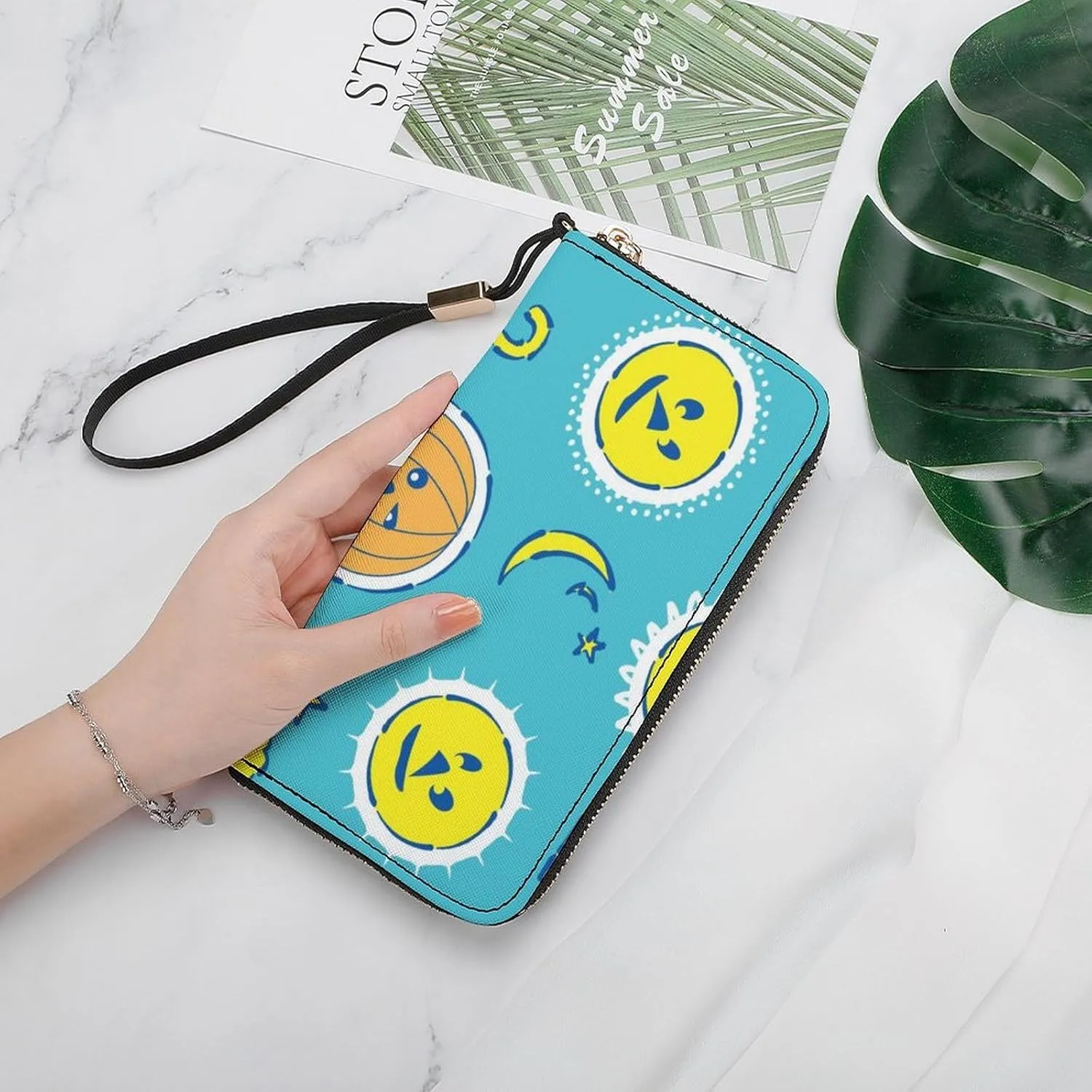 Luxury Long Handbag - PU Leather Large Capacity Clutch Purse with Multiple Card Slots | Elegant Travel Wallet, Party Evening Bag, Gift Box Included (Multiple Colors)