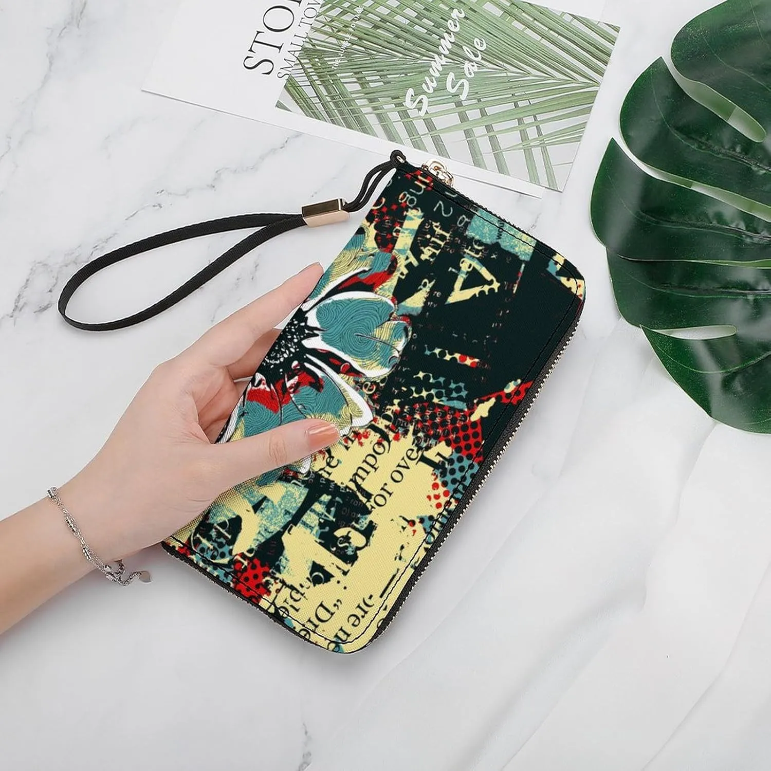 Luxury Long Handbag - PU Leather Large Capacity Clutch Purse with Multiple Card Slots | Elegant Travel Wallet, Party Evening Bag, Gift Box Included (Multiple Colors)