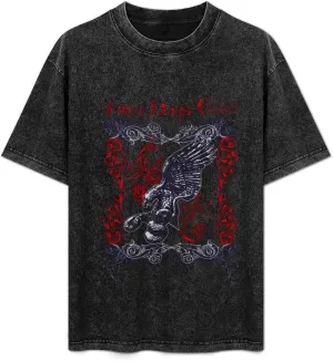 Man's Vintage Oversized T Shirt Cotton Graphic Short Sleeve Shirts Round Neckline Clothing Unisex Tees Shirts